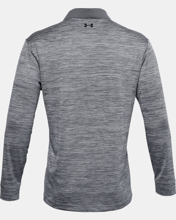 Men's UA Performance Textured Long Sleeve Polo in Gray image number 6